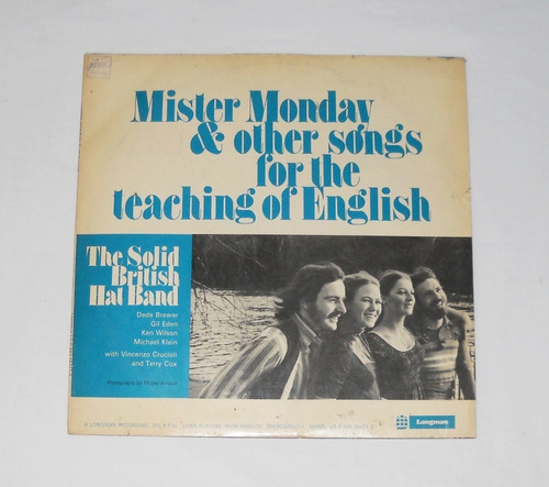 The Solid British Hat Band Mister Monday & Other Songs Lp