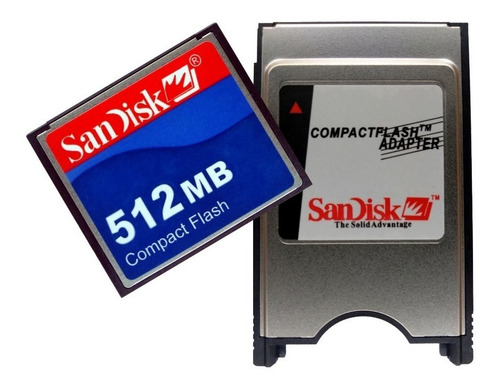 Cf Compact Flash 512 Mb + Adaptador Pcmcia Sandisk - Fanuc