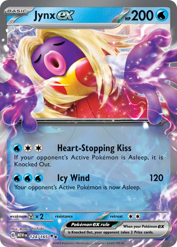 Jynx Ex 124/165 Carta Pokemon 151 Scarlet & Violet