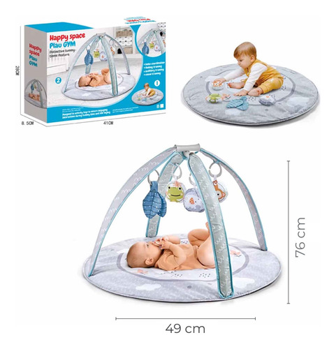 Gimnasio Alfombra Bebe Acolchado Fluffybaby Centro De Juegos