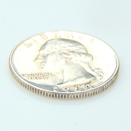 Moneda De Plata Quarter Dollar 1964 (Usado)