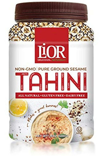 Lior All Natural Tahini | Sésamo Molido 100% Puro De Piedra