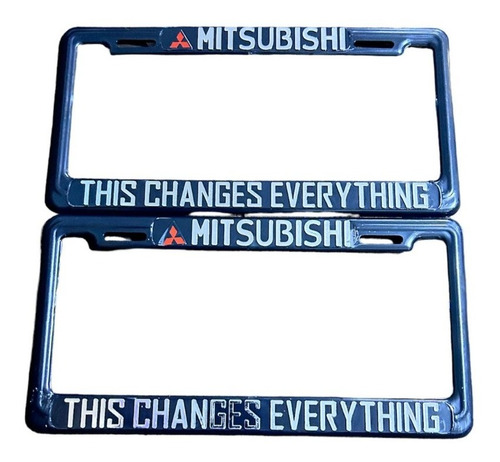 Porta Placa Universal Par Para Mitsubishi