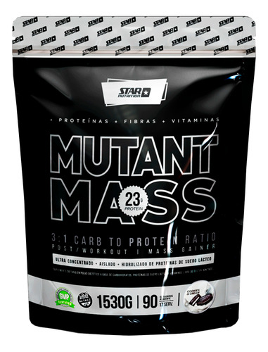 Suplemento Mutantmass 1,53 Kg Star Nutrition Cookies & Cream