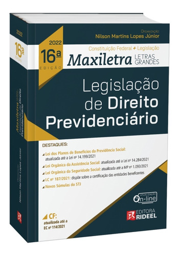 Legislação De Direito Previdenciário Maxiletra - Atualizado