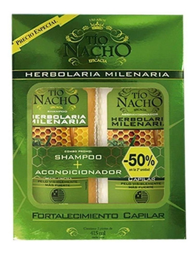 Tio Nacho Shampoo + Acondicionador 415ml Herbolaria 50% Dto