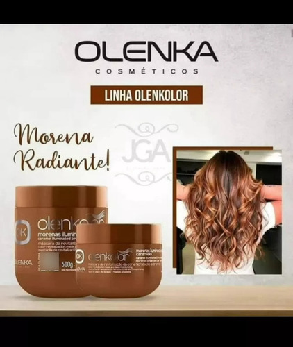 Máscara De Revitalização Morenas Iluminadas Caramelo Olenka