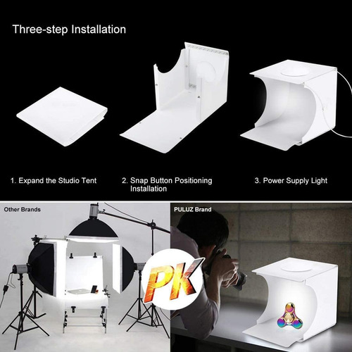 Imagen 2 de 6 de Caja De Luz Para Fotografía, Pequeña Y Portátil