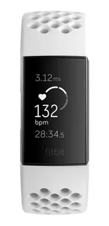 Smartband Fitbit Charge 3 3" caja de aluminio anodizado graphite, malla frost white sport de elastómero y aluminio anodizado FB409