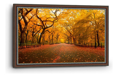 Cuadro Enmarcado Clasico Bosque Otoño 90x140cm