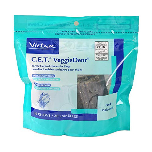 Virbac  Veggiedent Tartar Control Chews, Pequeño (30 Pr5or
