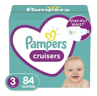 Pañal Pampers Cruisers Etapa 3, 84 Piezas Género Sin género Talla Mediano (M)