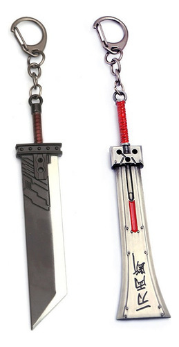 Final Fantasy 7 Ff7 Espada Llavero 2uds