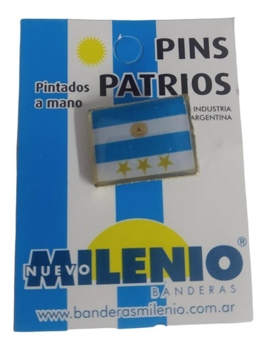 Escarapela Milenio Pin Patrio Metalico C/ Broche X1