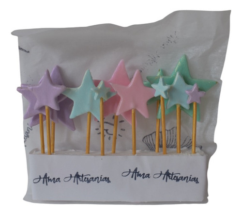 Pinches De Estrellas En Porcelana Fria Para Decorar Tortas Varios Colores Estrella