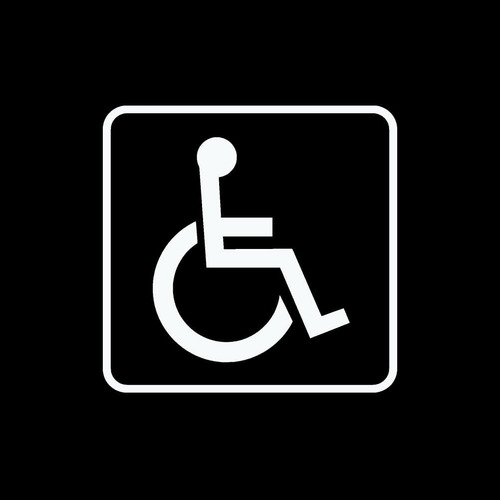 Calcomanía Calcomanía Silla De Ruedas, Estacionar De ...