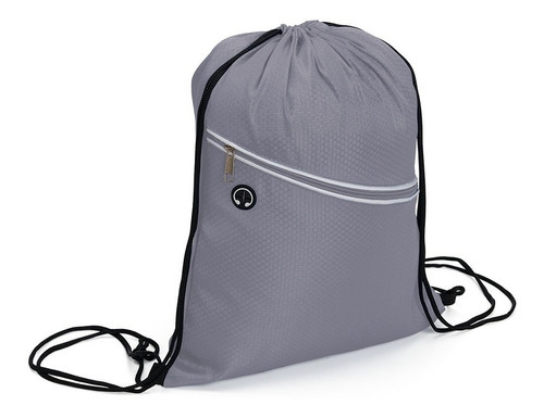 Mochila Saco Esporte, Passeio, Uniforme, Chuteira, Masculina Cor Cinza Desenho do tecido Liso