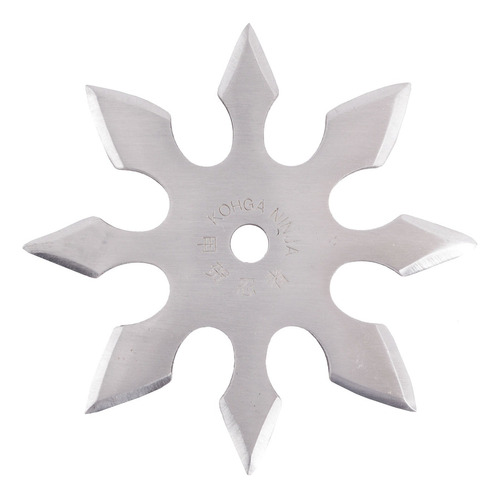 Kit 6 Estrellas Ninja Shuriken Tradicional Kohga 8 P + Funda Gris Acero