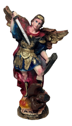 Arcangel Miguel Mini Resina Figura Religiosa 22 Cm