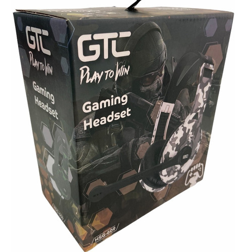 Imagen 2 de 2 de Auricular Gaming Headset Camuflado Gamer Con Microfono