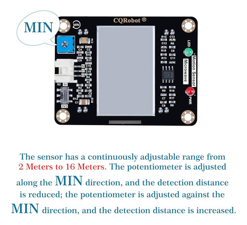 Sensor De Movimiento De Microondas Con Efecto Doppler De 10.