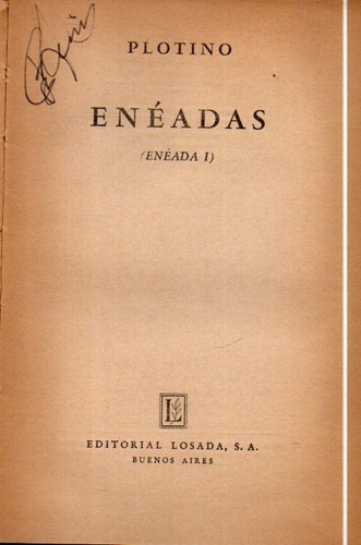 Eneadas 1 Plotino 