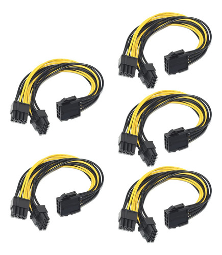 Pack 5 Adaptadores 8 Pin Para Gpu Y Psu - Compatible Evga