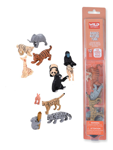 Bebés De Animales De República Wild, Toy Figures Tube, Regal