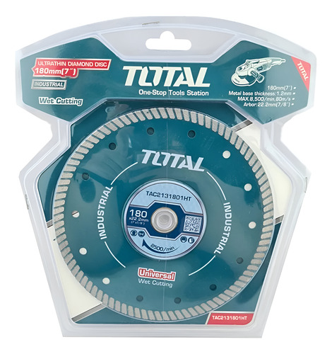 Disco Diamantado Turbo Ultrafino 180mm 7 PuLG Industrial
