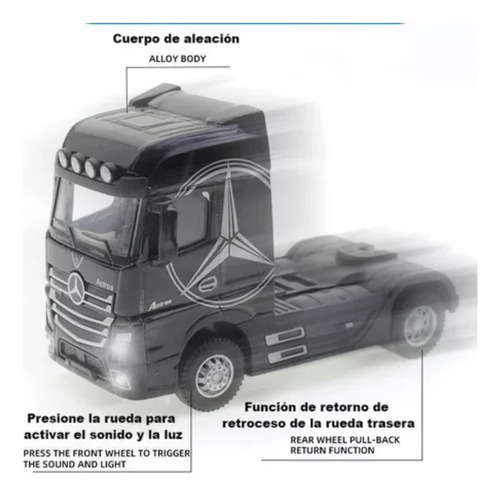 Camión Portacontenedores Con Camión Contenedor Modelo 1:36