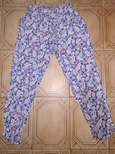 Pantalón Estampado De Fibrana Talle M