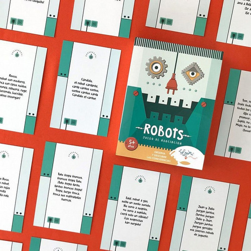 Robots Juego Mesa Asociación Trabalenguas Didáctico Infantil