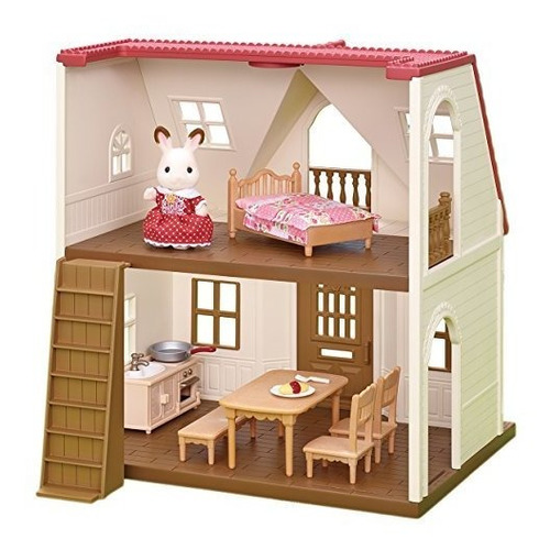 Calico Critters Red Roof Acogedora Casa De Campo