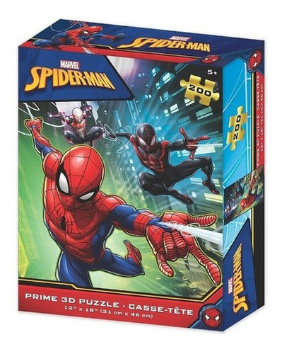 Puzzle Rompecabezas Prime3d Spiderman Marvel 200 Pieza