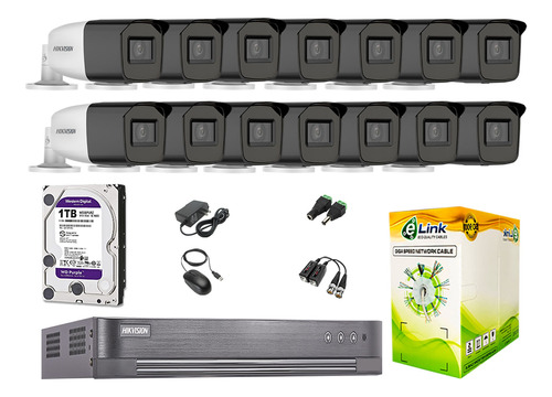 Cámaras Seguridad Exterior Kit 14 Varifocal Full Hd 1tb Wd