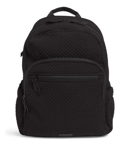 Mochila Hecha De Microfibra Elegante Y Ligera Unisex- Negro