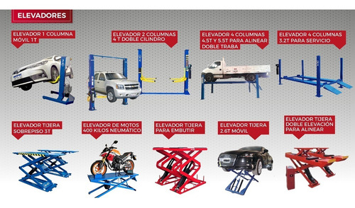 Elevador De Autos Tijera Para Embutir - Alm