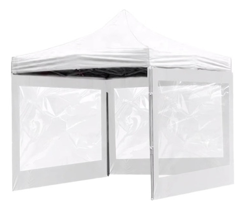 Tenda Gazebo Articulada Dobrável 3x3 Com Laterais Branca