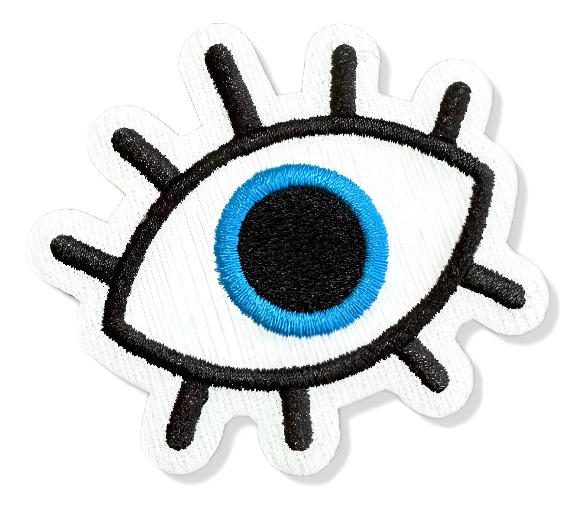 Patch Bordado Olho Grego Br44 Termocolante 6.5x7cm