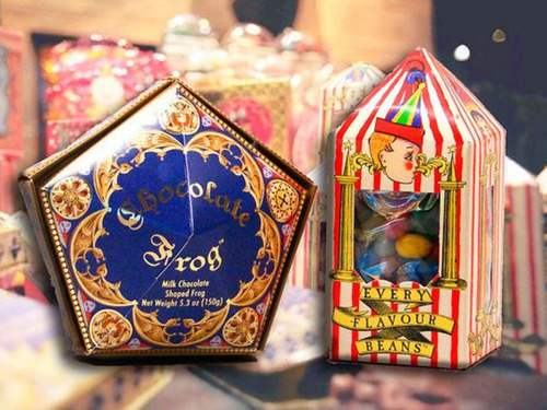 Imagen 1 de 8 de Rana De Chocolate + Grajeas De 35 Gr Harry Potter