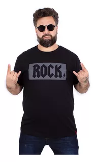 Camiseta Masculina Plus Size Rock G5 G6