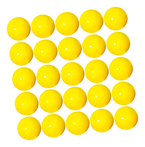 25 Piezas De Bolas De Bingo, Accesorios Duraderos, Amarillo