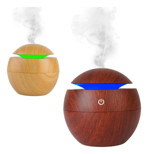 Humidificador Aire Vaporizador Aromaterapia  Saludable C Usb Color Wengue