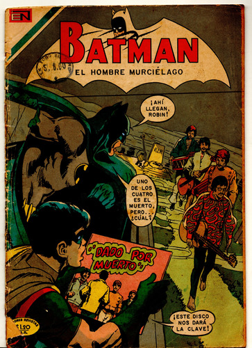 Batman The Beatles Comic De 1970 Español Edit. Novaro Mexico