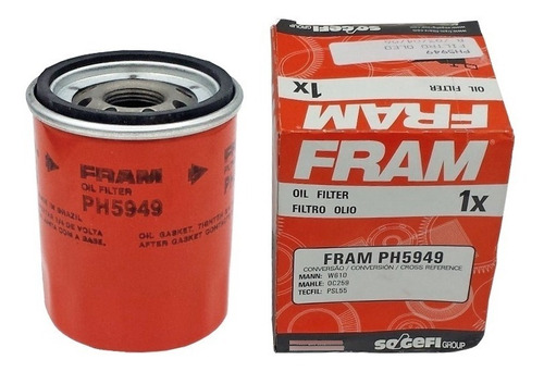 Filtro Óleo Fram Ph5949 Fiat Doblo 1.3 16v / 1.4 8v Panpeças