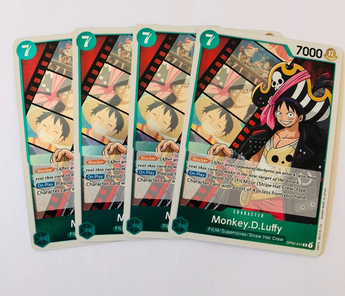 Monkey.d.luffy Op02-041. Playset. Rare. One Piece Tcg.