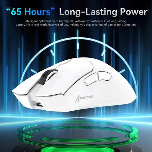 Mouse Attack Shark R1 Inalámbrico Gaming Sensor Superlight