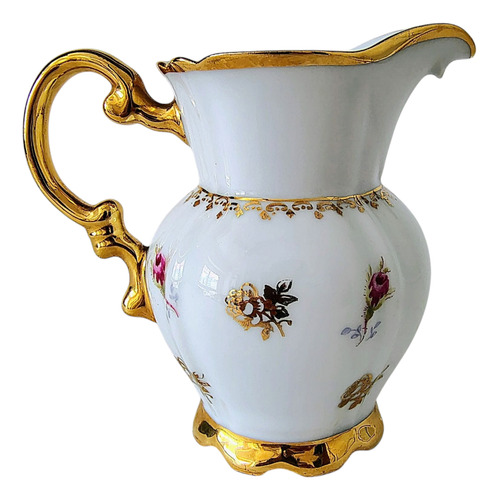 Jarra De Leche De Porcelana Real Victoriana Blanco (Usado)