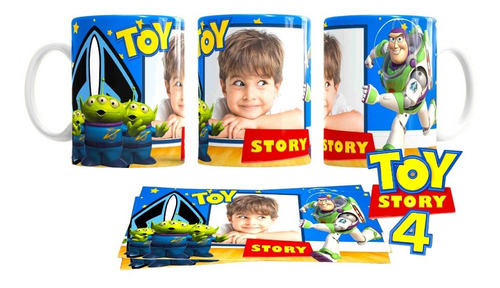 Taza Ceramica Personalizable A Elegir Toy Story Buzz Woody