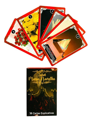 Tarot Baralho Maria Navalha Para Iniciantes Deck 36 Cartas